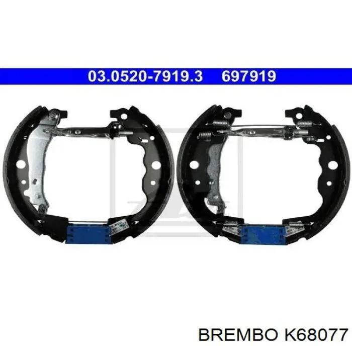 Kit de zapatas de frenos de tambor, con cilindros, completo Brembo K68077 precio, desde 112,55 EUR