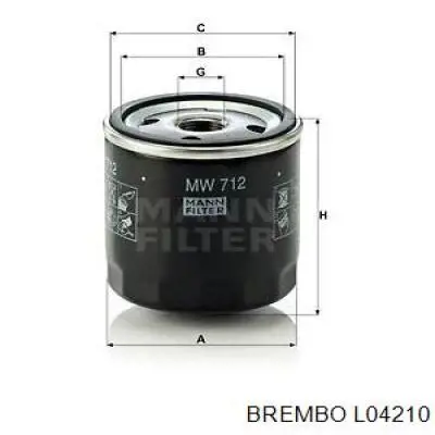 Liquido de frenos L04210 Brembo
