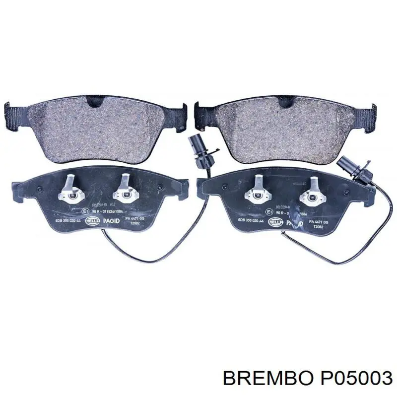 P05003 Brembo pastillas de freno delanteras