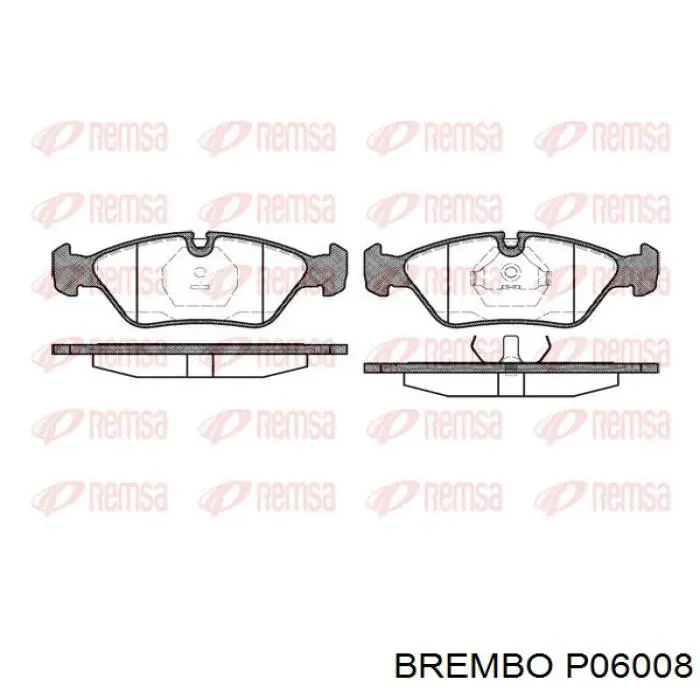 P06008 Brembo pastillas de freno delanteras