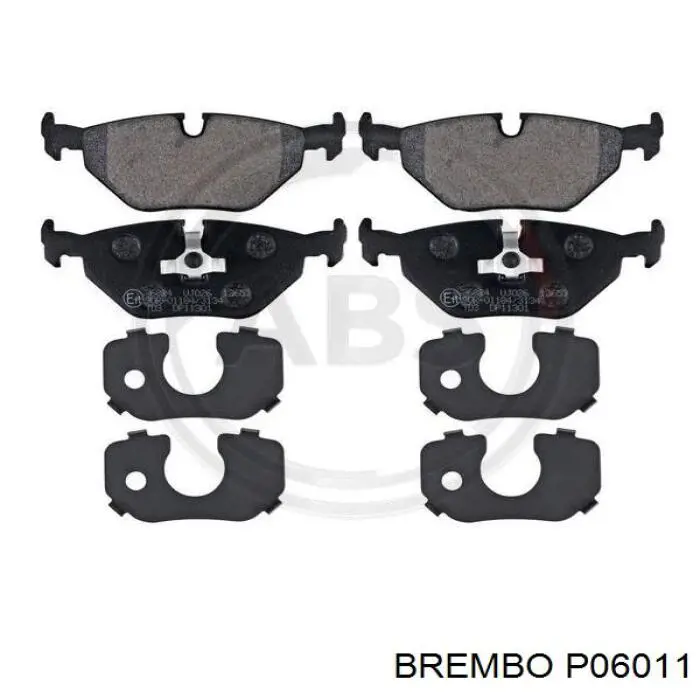 Comprar P06011 Brembo Pastillas de freno traseras