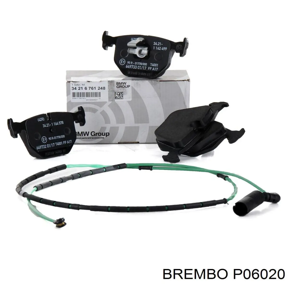 Pastillas de freno traseras P06020 Brembo