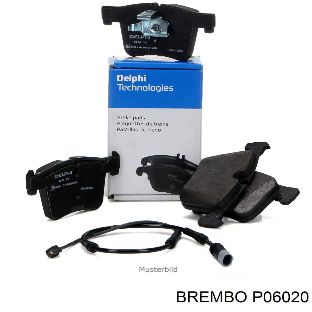 P06020 Brembo Pastillas freno traseras
