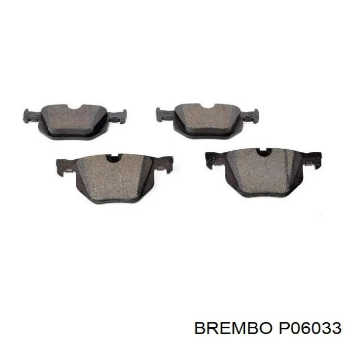 Pastillas traseras Brembo P06033