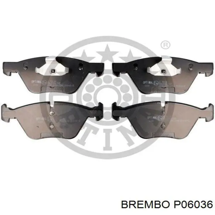 Comprar P06036 Brembo Pastillas delanteras de freno