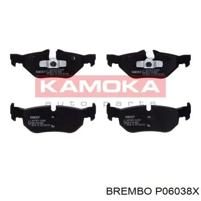 P06038X Brembo pastillas de freno traseras