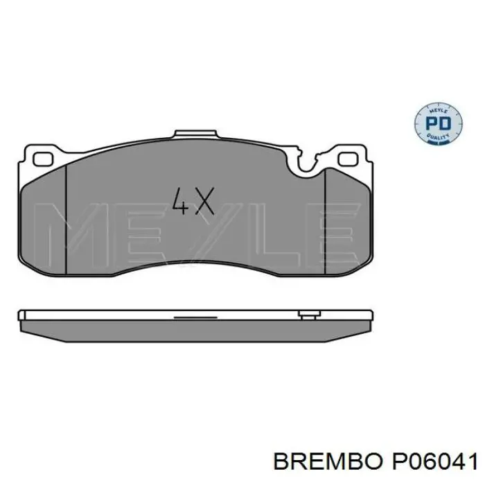 Pastillas de freno delanteras Brembo P06041