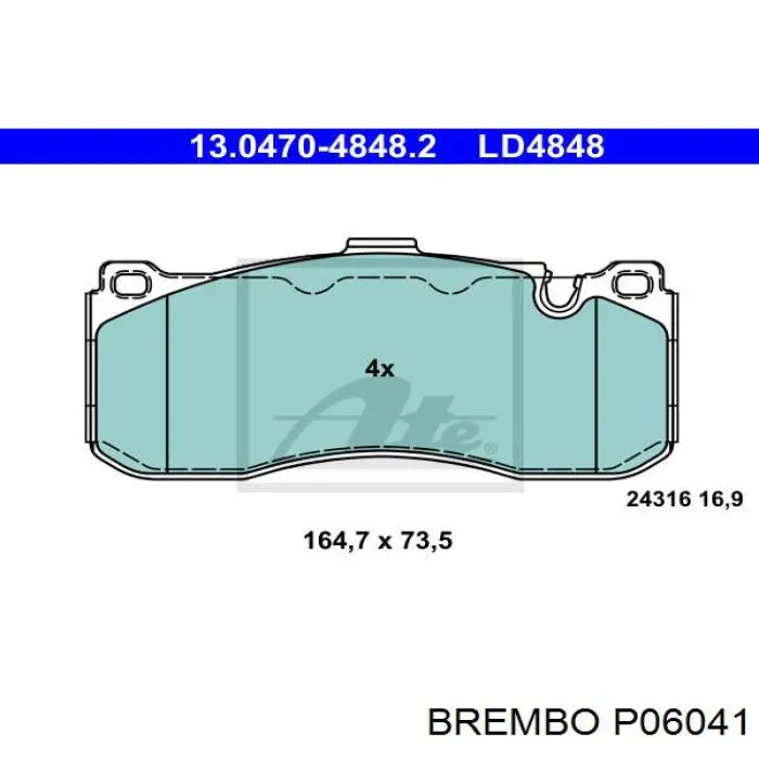 Comprar P06041 Brembo Pastillas delanteras de freno