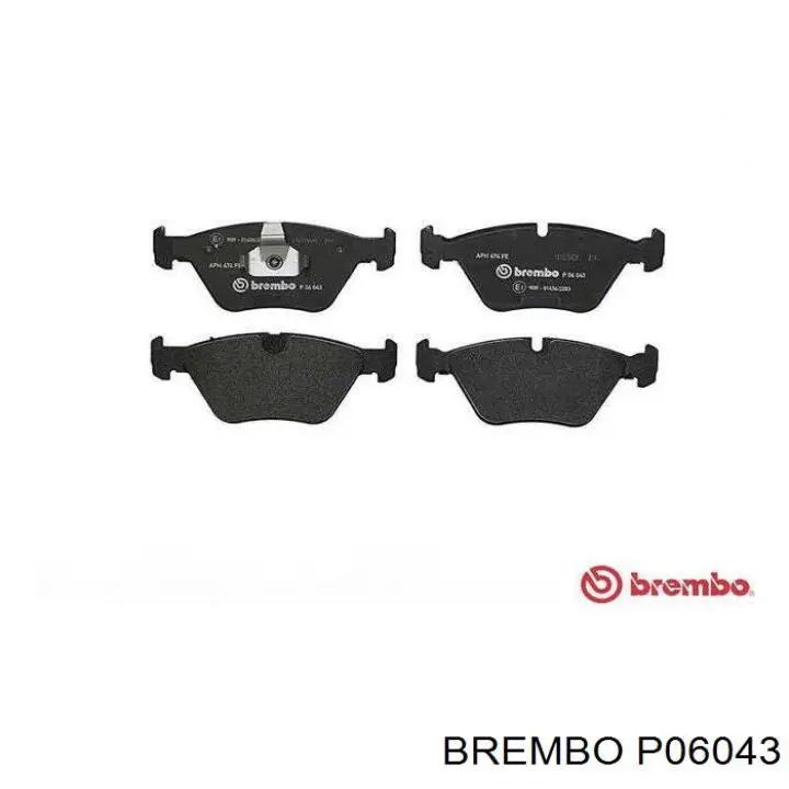 Pastillas de freno delanteras BREMBO P06043