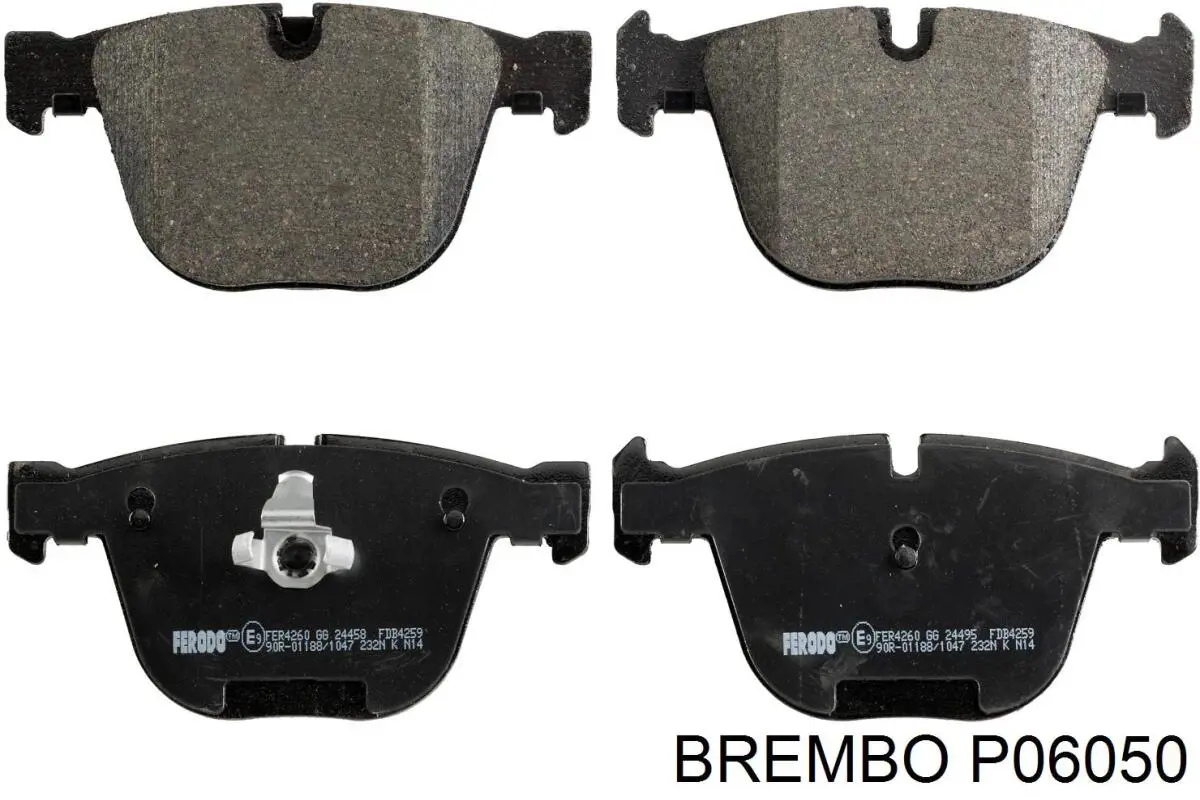 Pastillas traseras Brembo P06050