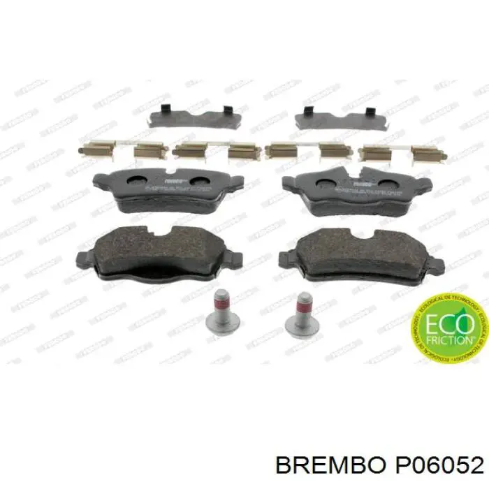 Pastillas traseras Brembo P06052