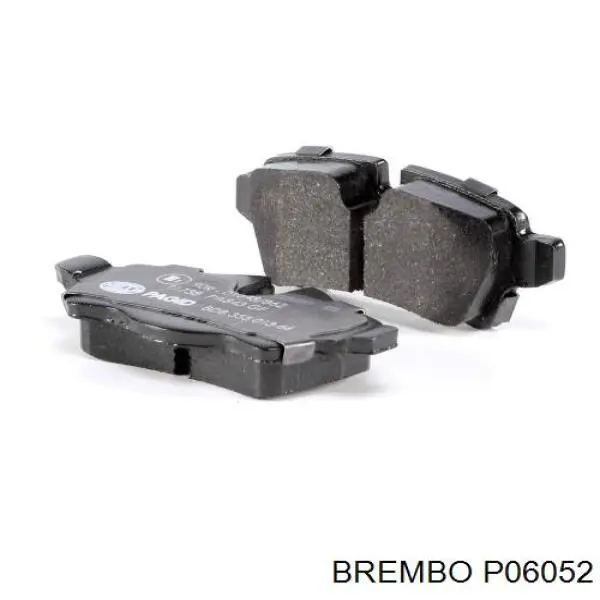 Pastillas de freno traseras P06052 Brembo