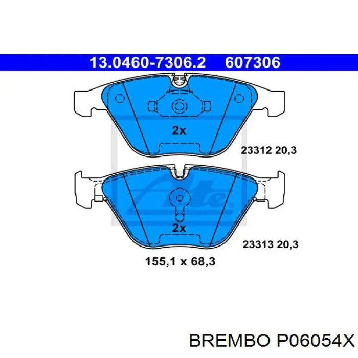 Pastillas de freno delanteras BMW 3 E90