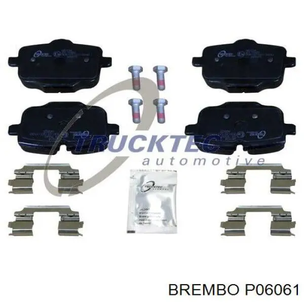 Pastillas traseras Brembo P06061