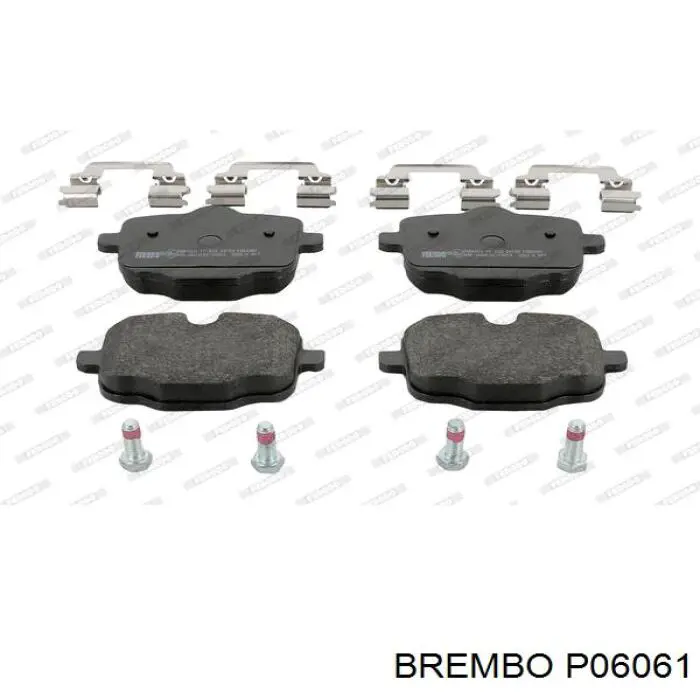 Comprar P06061 Brembo Pastillas de freno traseras