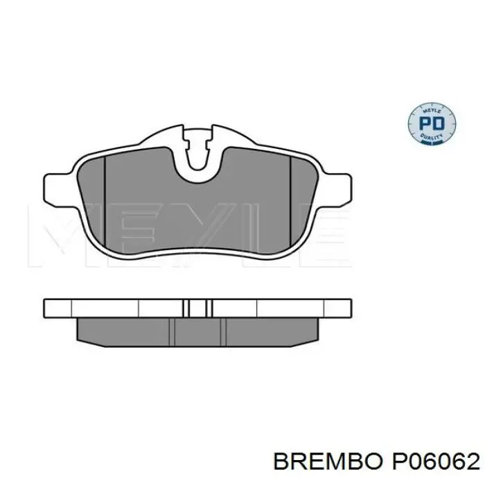 P06062 Brembo pastillas de freno traseras