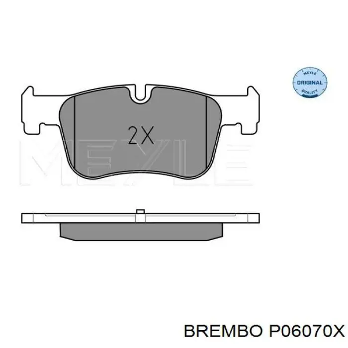 Comprar P06070X Brembo Pastillas delanteras de freno