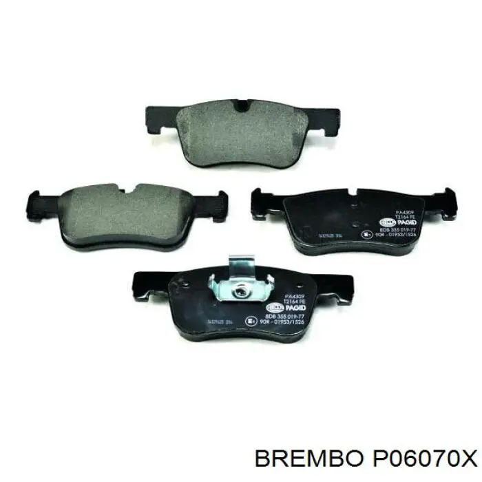 P06070X Brembo Pastillas delanteras