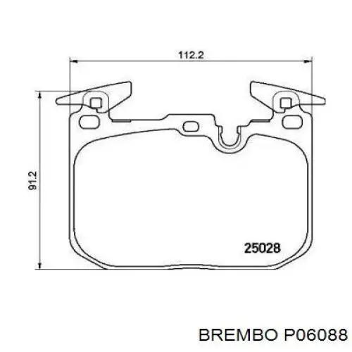 P06088 Brembo pastillas de freno delanteras