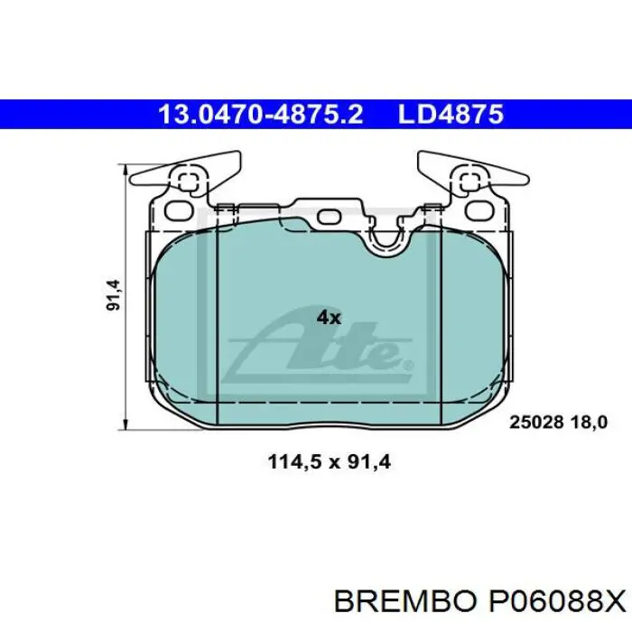 Comprar P06088X Brembo Pastillas delanteras de freno