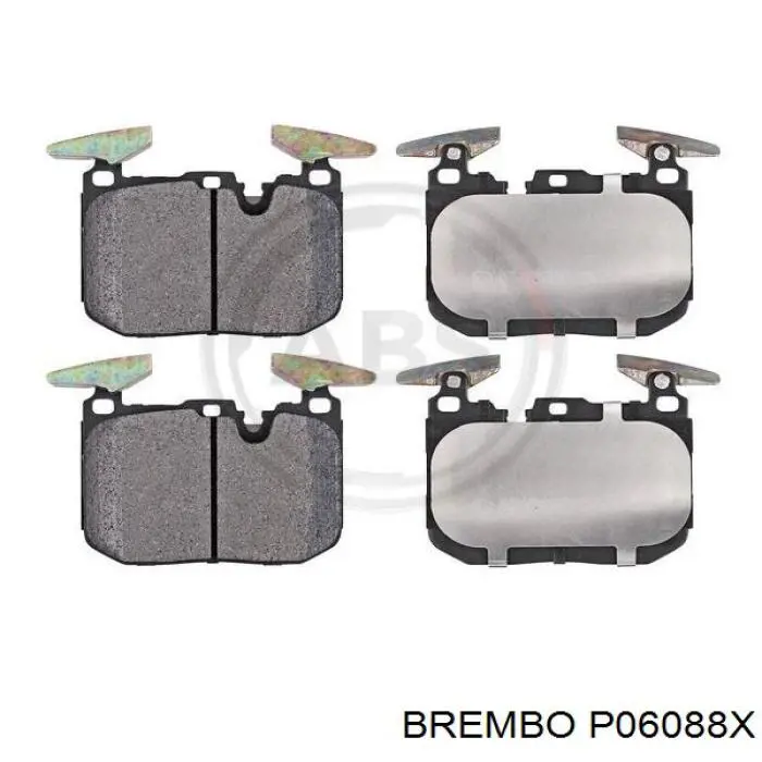 P06088X Brembo pastillas de freno delanteras