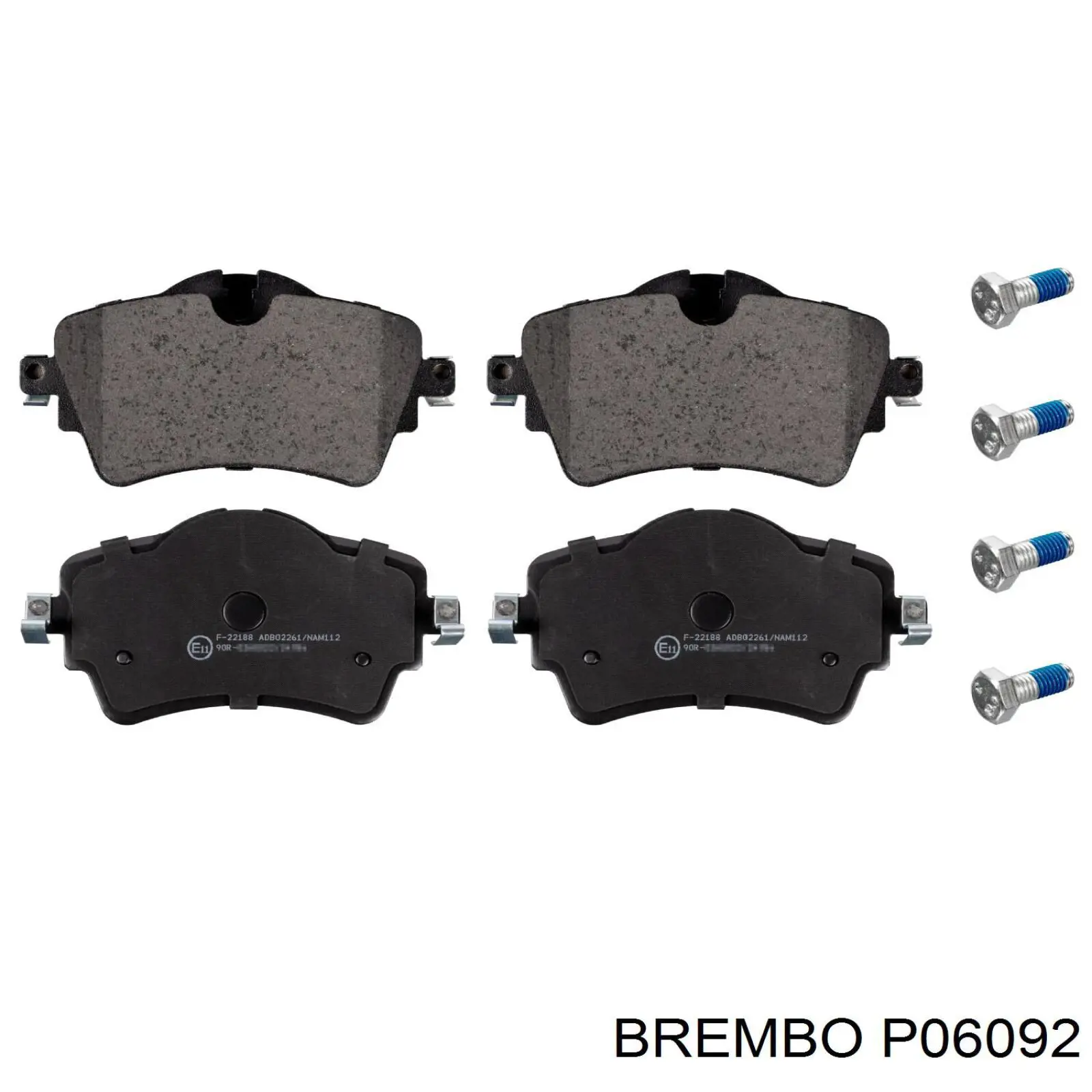 P06092 Brembo pastillas de freno delanteras