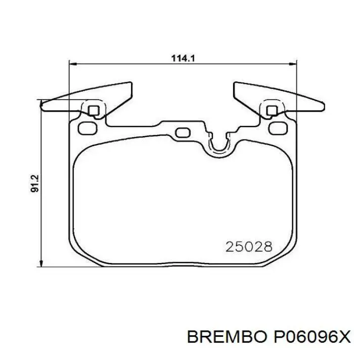 Pastillas de freno P06096X Brembo