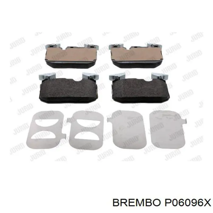 P06096X Brembo pastillas de freno delanteras