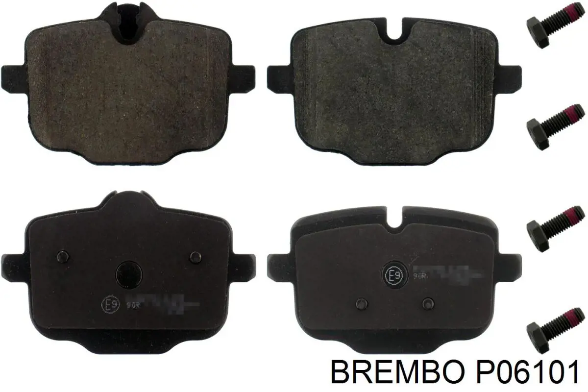 P06101 Brembo pastillas de freno traseras