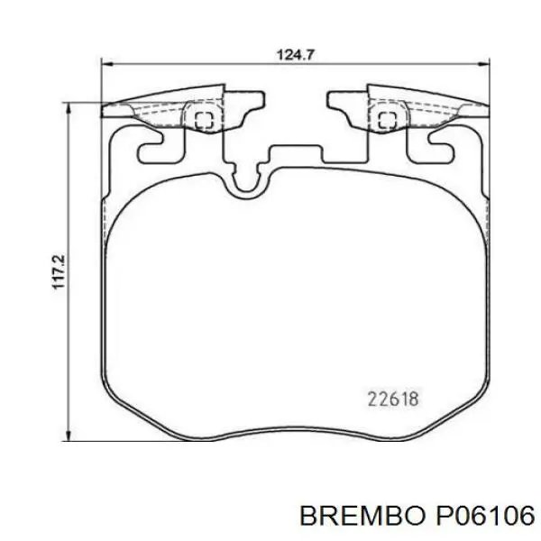Pastillas de freno P06106 Brembo