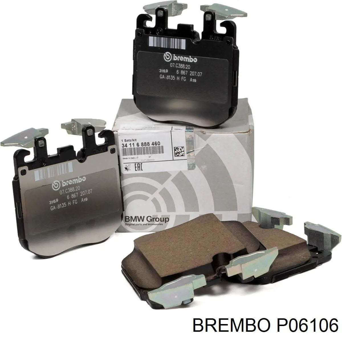 Pastillas de freno delanteras Brembo P06106