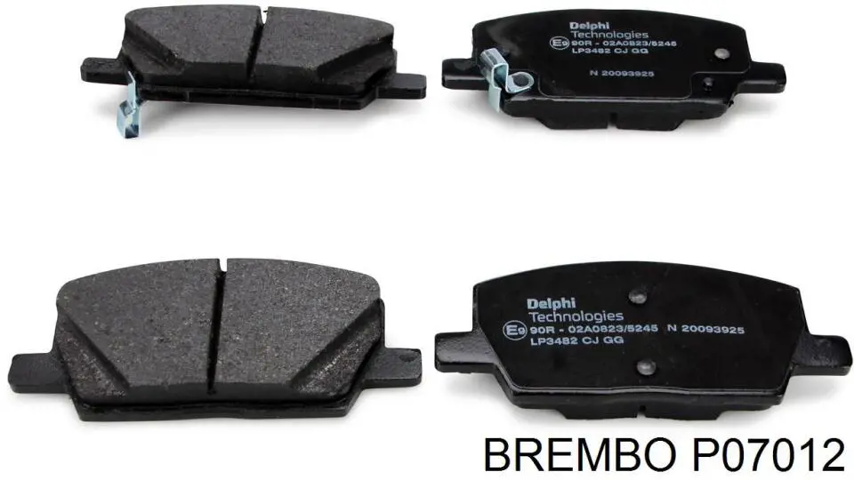 Pastillas de freno P07012 Brembo