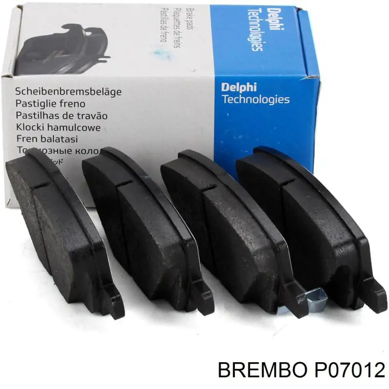 Comprar P07012 Brembo Pastillas delanteras de freno