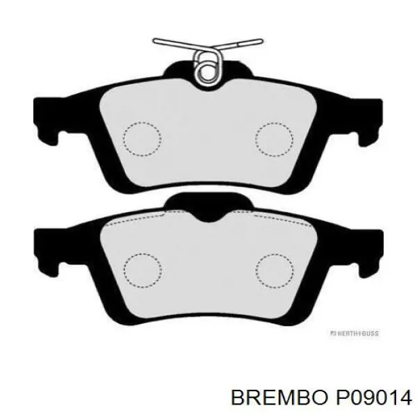 Comprar P09014 Brembo Pastillas de freno traseras