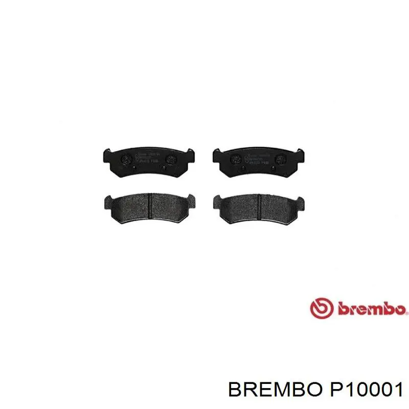 Pastillas de freno traseras BREMBO P10001