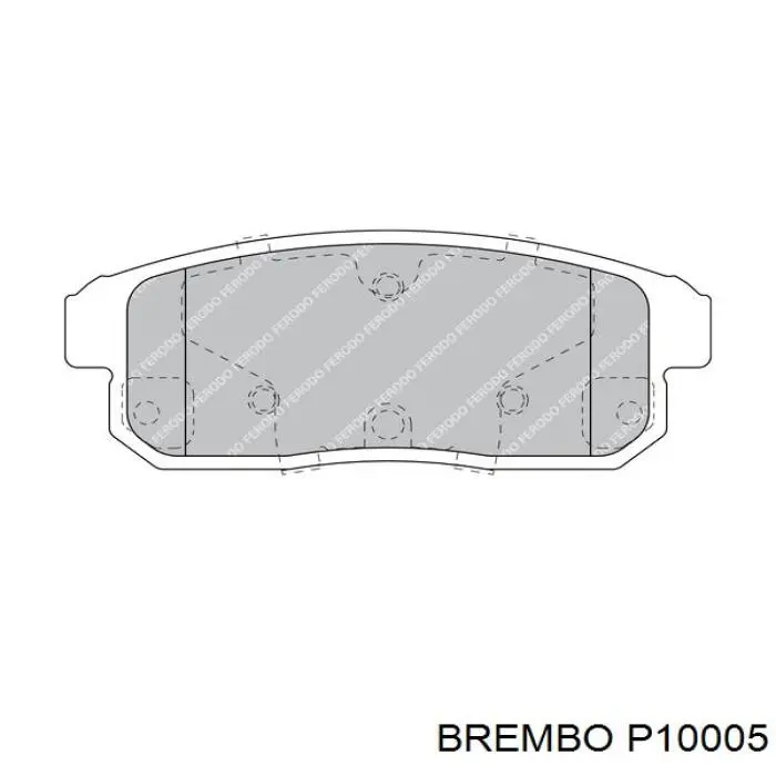 Comprar P10005 Brembo Pastillas de freno traseras