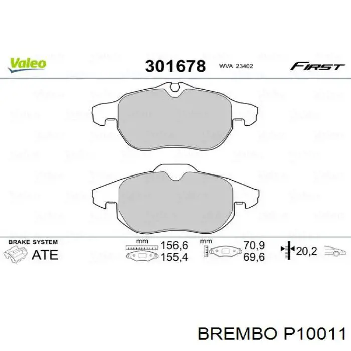 Pastillas de freno delanteras Opel Vectra