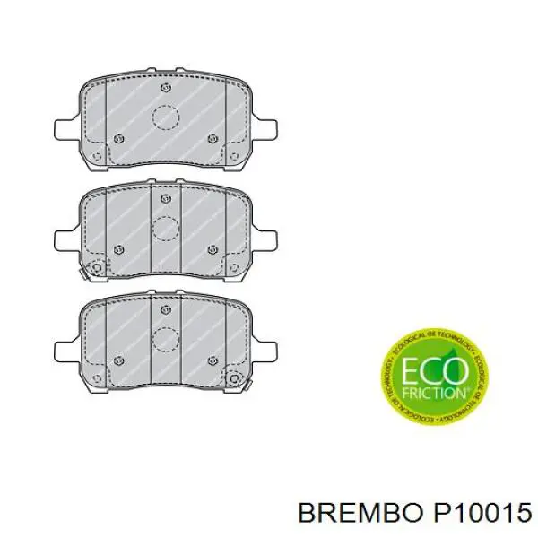 P10015 Brembo pastillas de freno delanteras