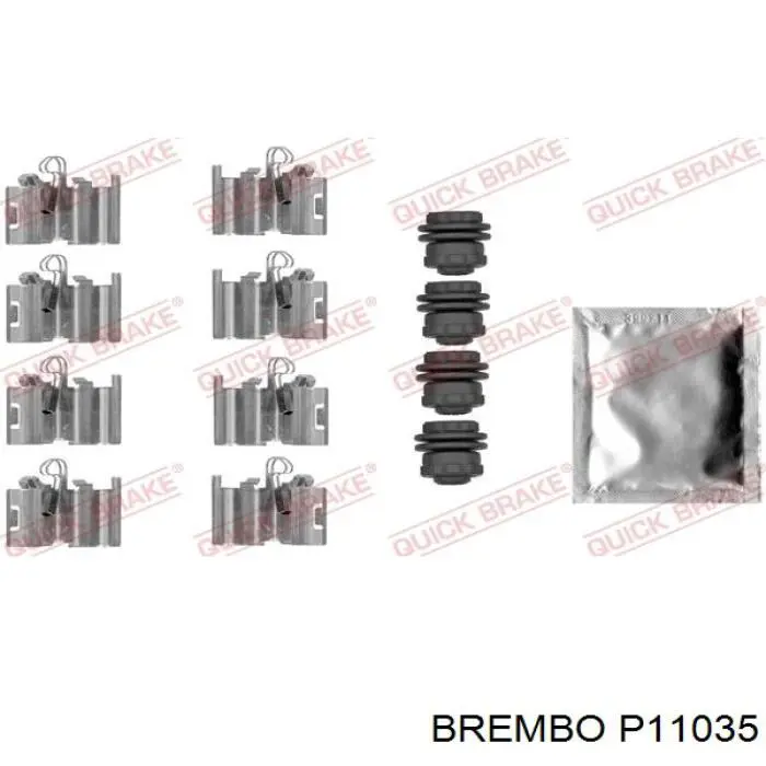 P11035 Brembo pastillas de freno delanteras