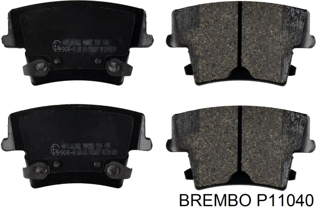 P 11 040 Brembo pastillas de freno traseras