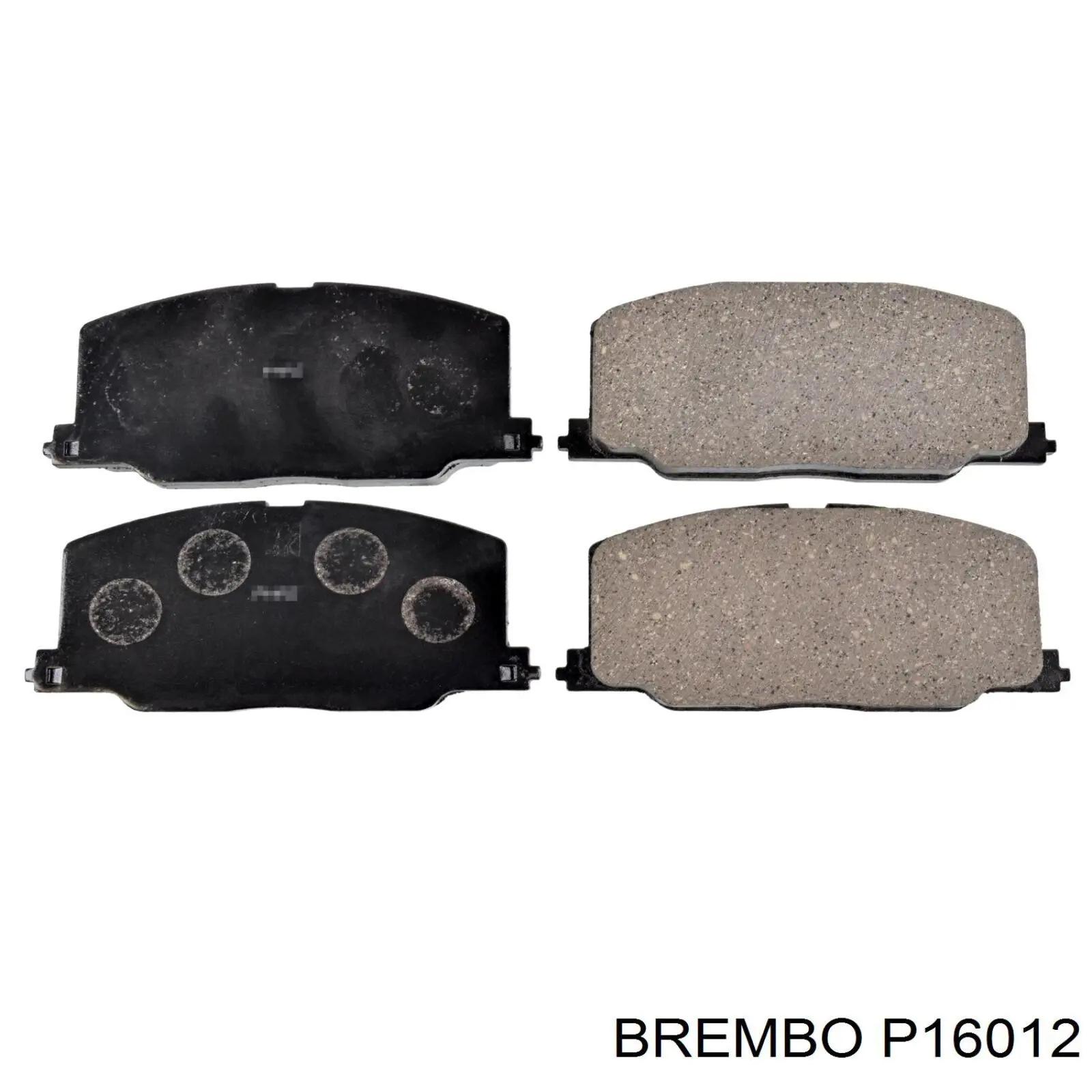 P 16 012 Brembo pastillas de freno delanteras