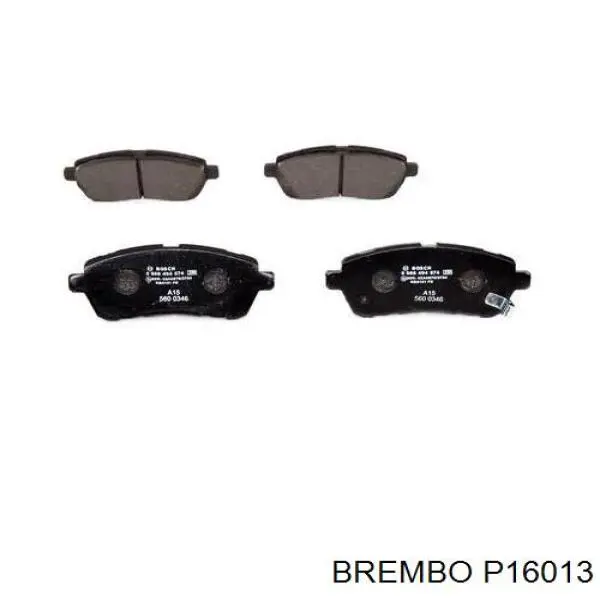 Comprar P16013 Brembo Pastillas delanteras de freno