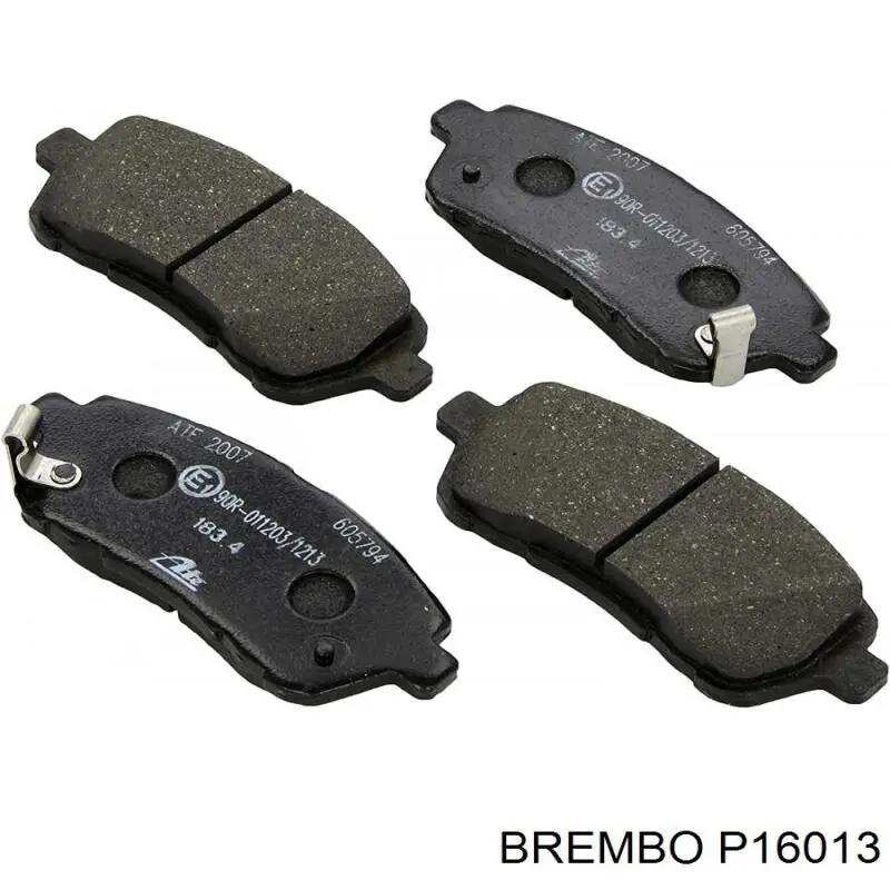 Pastillas de freno delanteras Brembo P16013