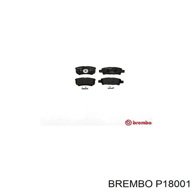 Pastillas de freno delanteras Brembo P18001