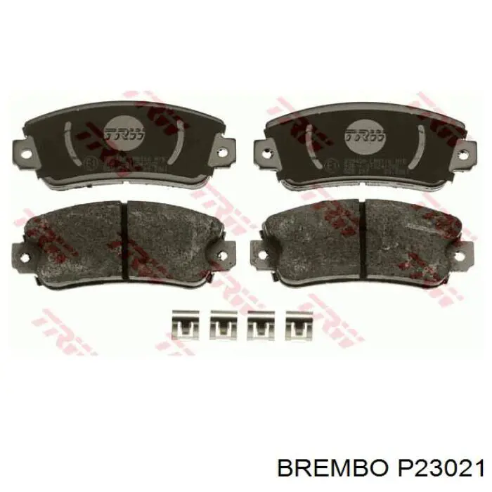 Comprar P23021 Brembo Pastillas delanteras de freno