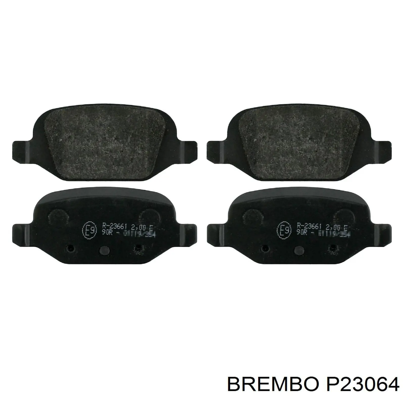 Comprar P23064 Brembo Pastillas de freno traseras