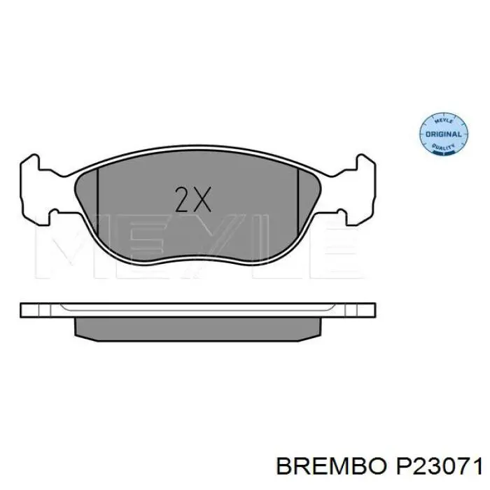 P 23 071 Brembo pastillas de freno delanteras