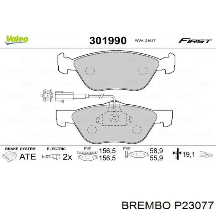 Pastillas de freno delanteras Alfa Romeo 156 932