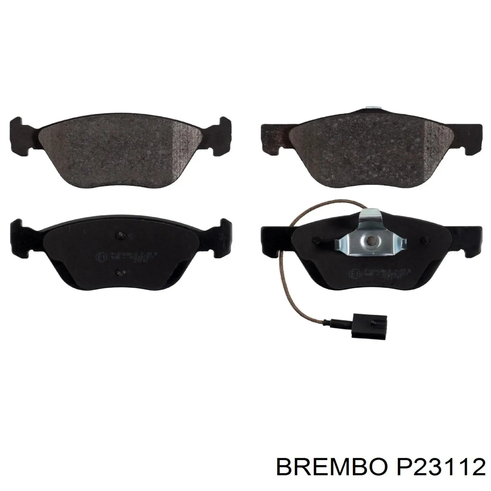 P 23 112 Brembo pastillas de freno delanteras