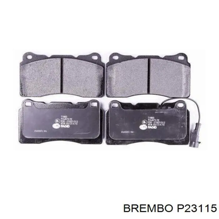 Pastillas de freno delanteras Brembo P23115